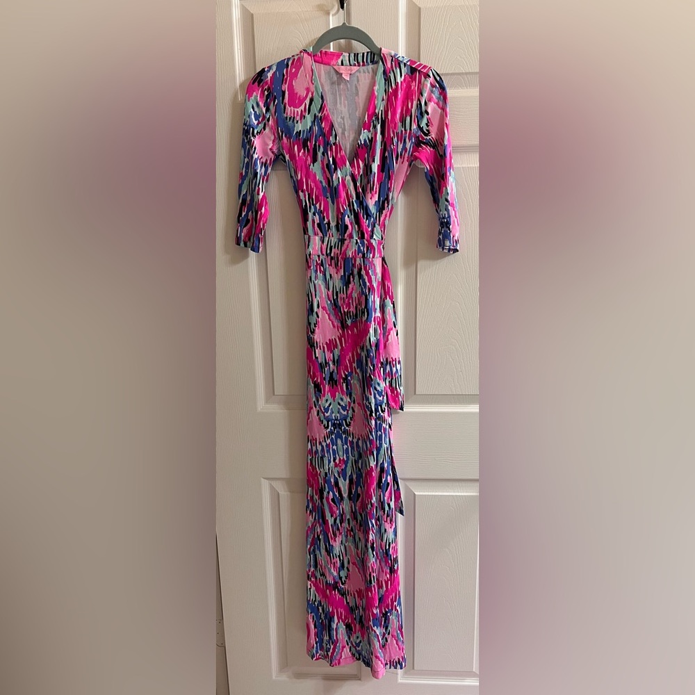 Lilly Pulitzer Marvista Wrap Maxi Dress